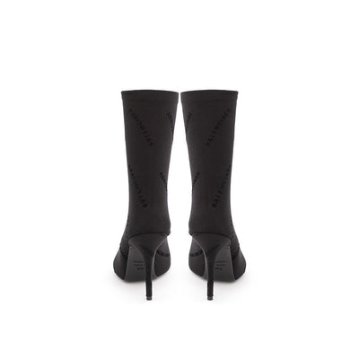 Balenciaga Elegant Black Spandex Statement Boots - - - Balenciaga