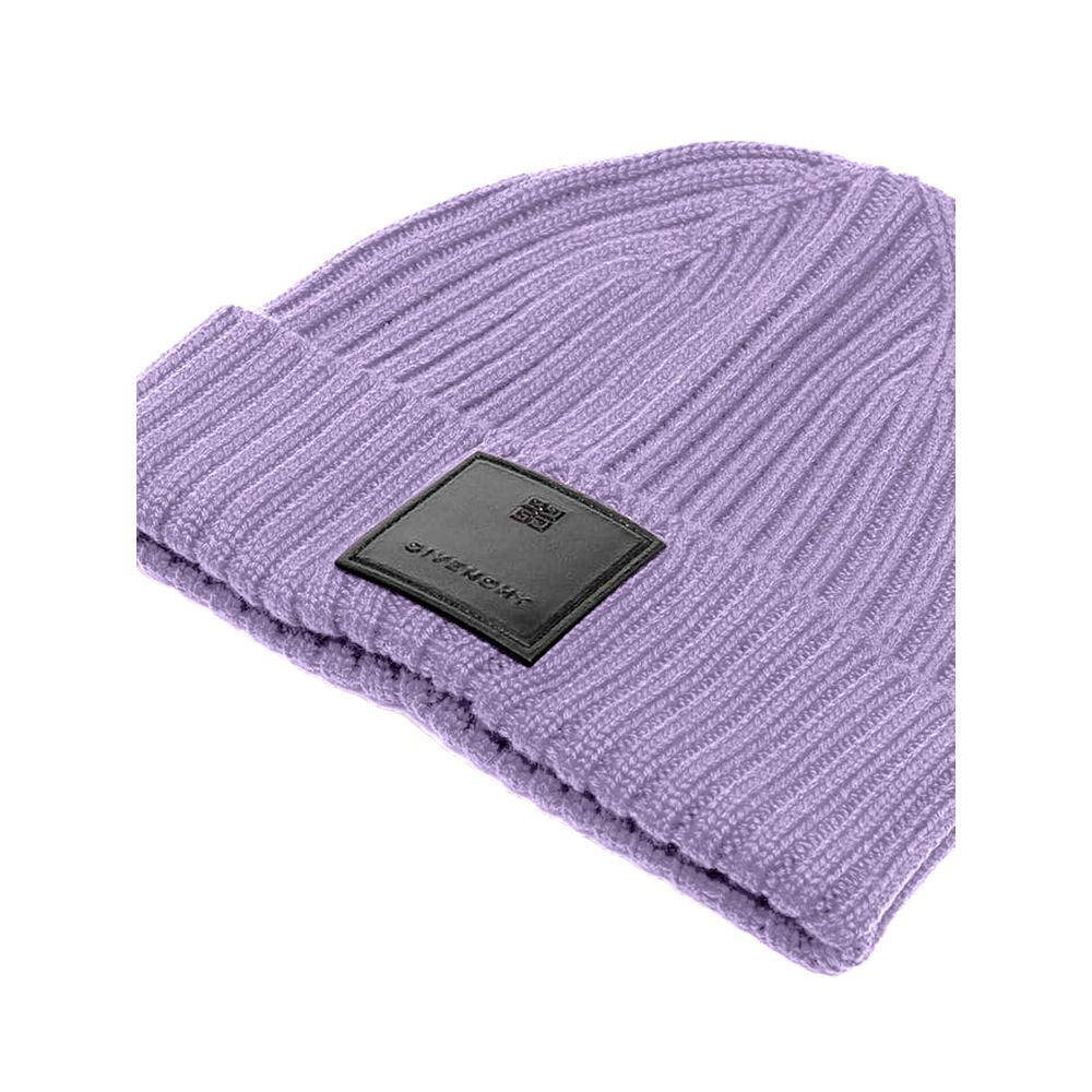 Givenchy Elegant Purple Wool Fedora Hat - - - Givenchy