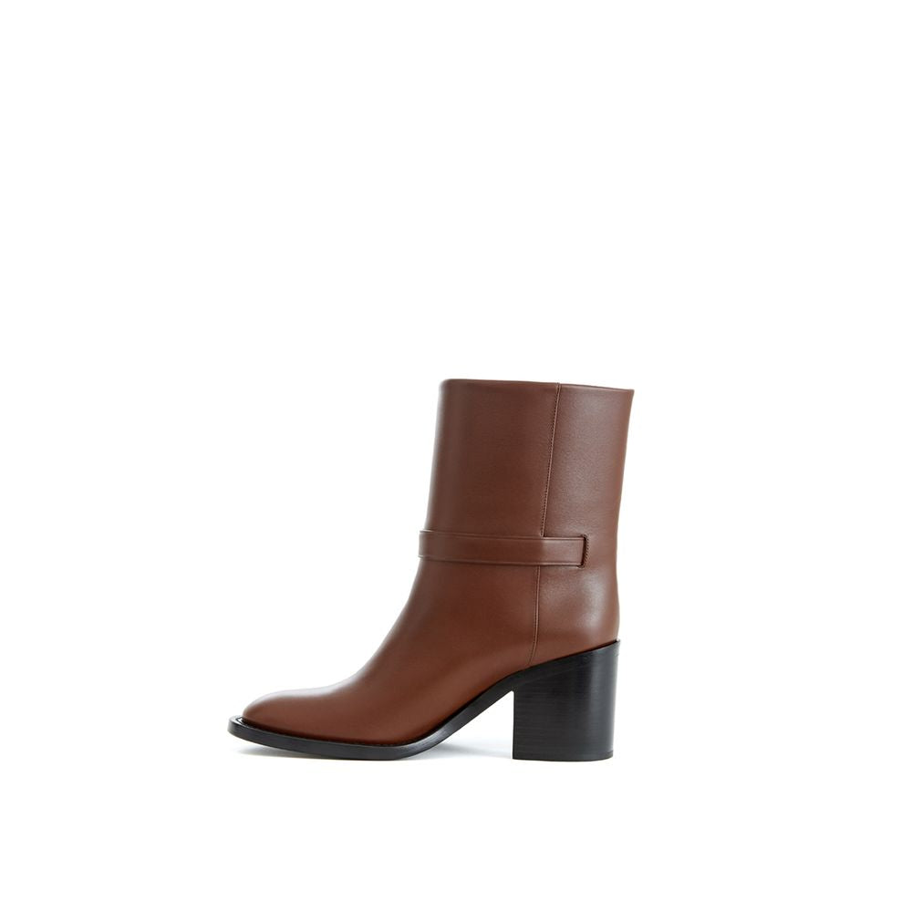 Burberry Brown Leather Boot - - - Burberry