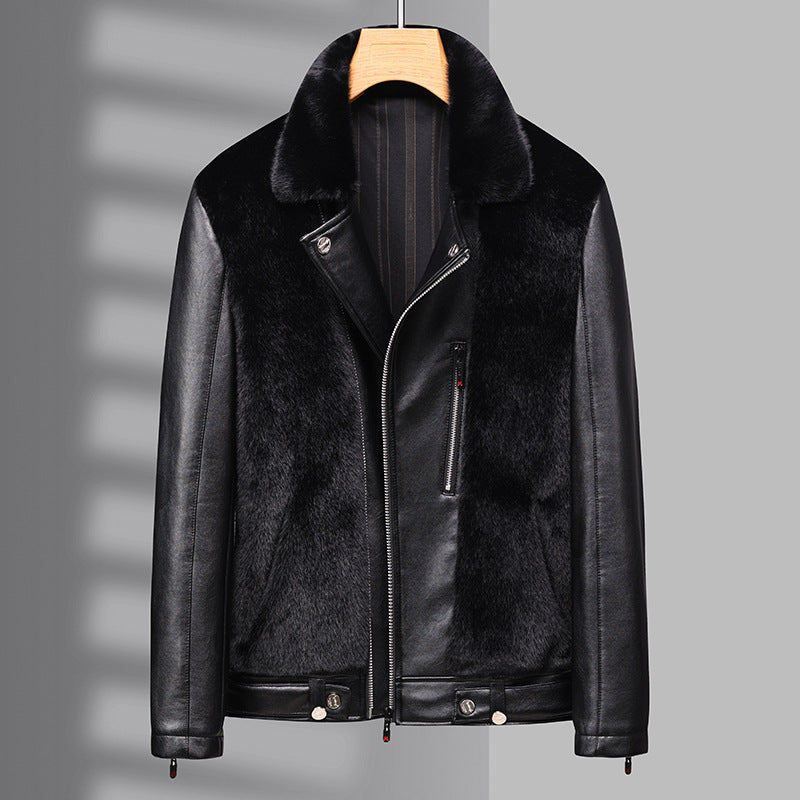 Winter Men's Warm Mink Fur Jacket Coat - Carvan Mart