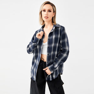 Women's Stylish Plaid Shirt With Everything - - Blouses & Shirts - Carvan Mart