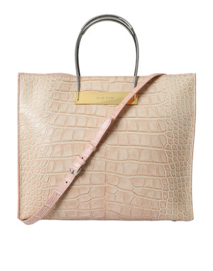 Balenciaga Alligator Leather Chic Pink Tote Bag - Pink - - Balenciaga