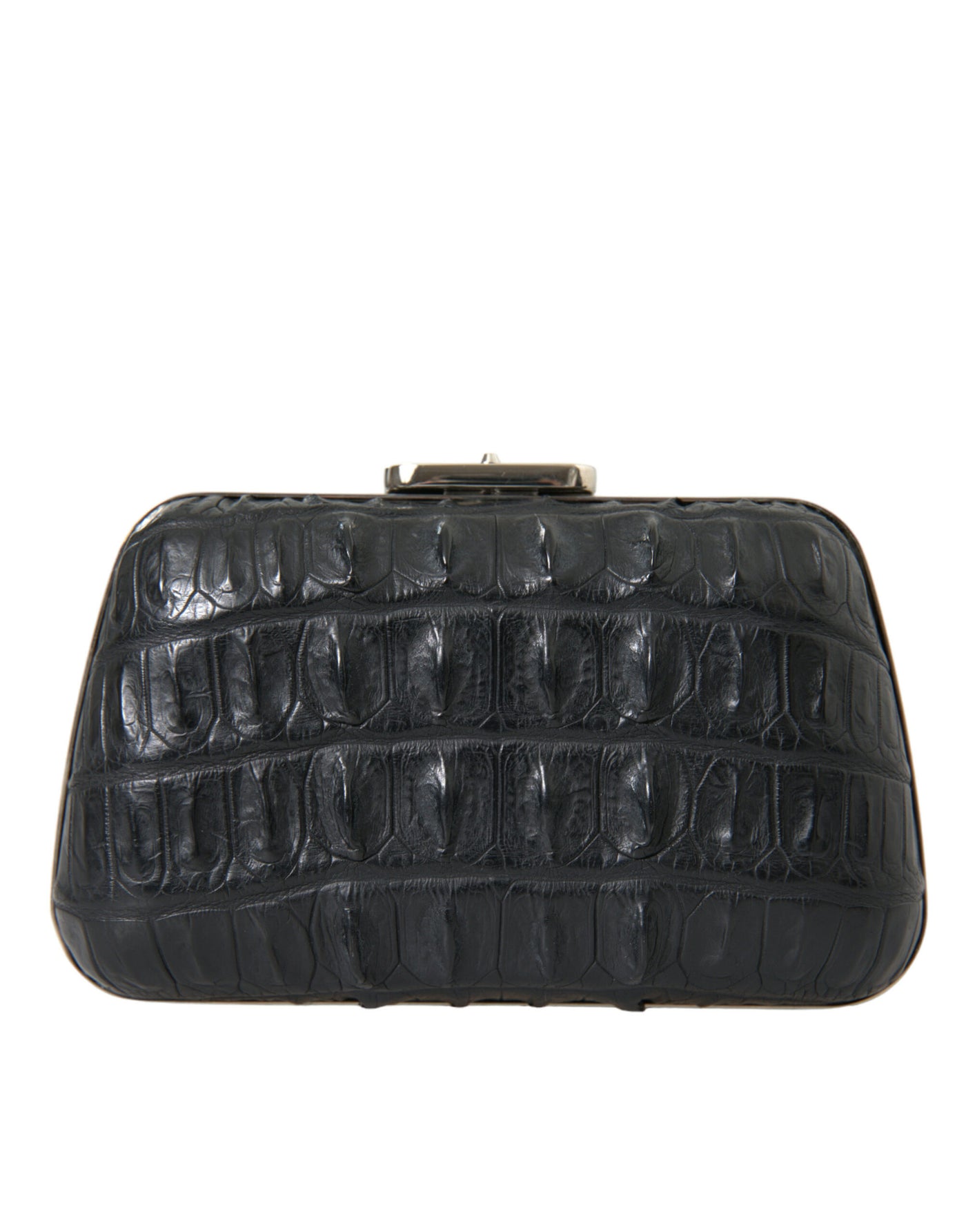 Balenciaga Elegant Crocodile Leather Evening Clutch - - - Balenciaga