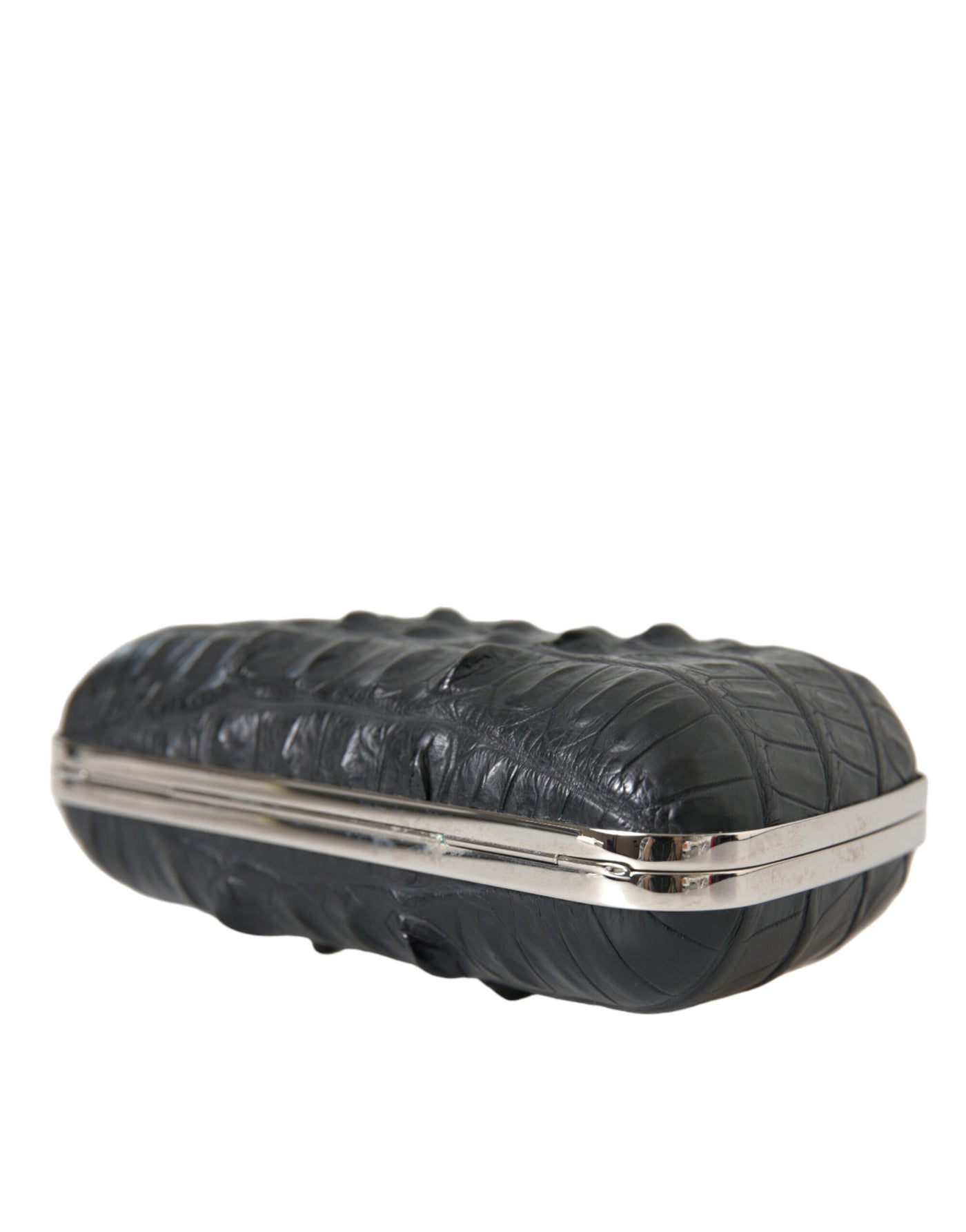 Balenciaga Elegant Crocodile Leather Evening Clutch - - - Balenciaga