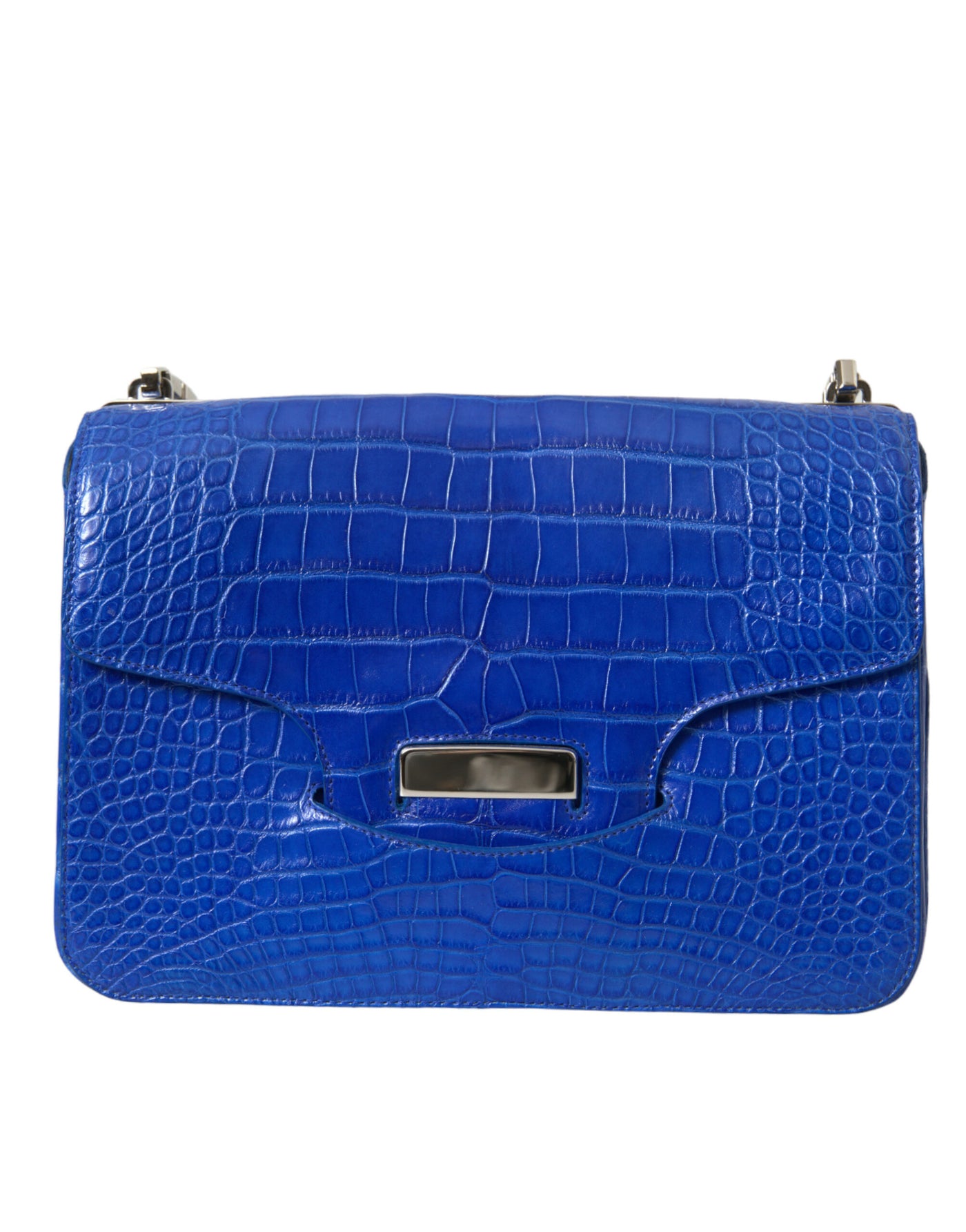 Balenciaga Chic Alligator Skin Chain Shoulder Bag - - - Balenciaga