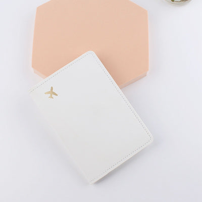 Leather Document Package Travel Protective Case Passport Case - White - Women's Wallet - Carvan Mart