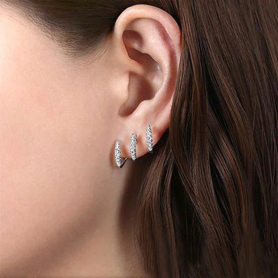 Earrings Diamond Inlaid Vibrato Cold Design Sense - Carvan Mart