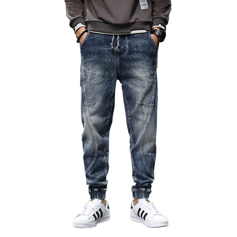 Men's Plus Velvet Stretch Plus Size Jeans Slim Casual - Carvan Mart