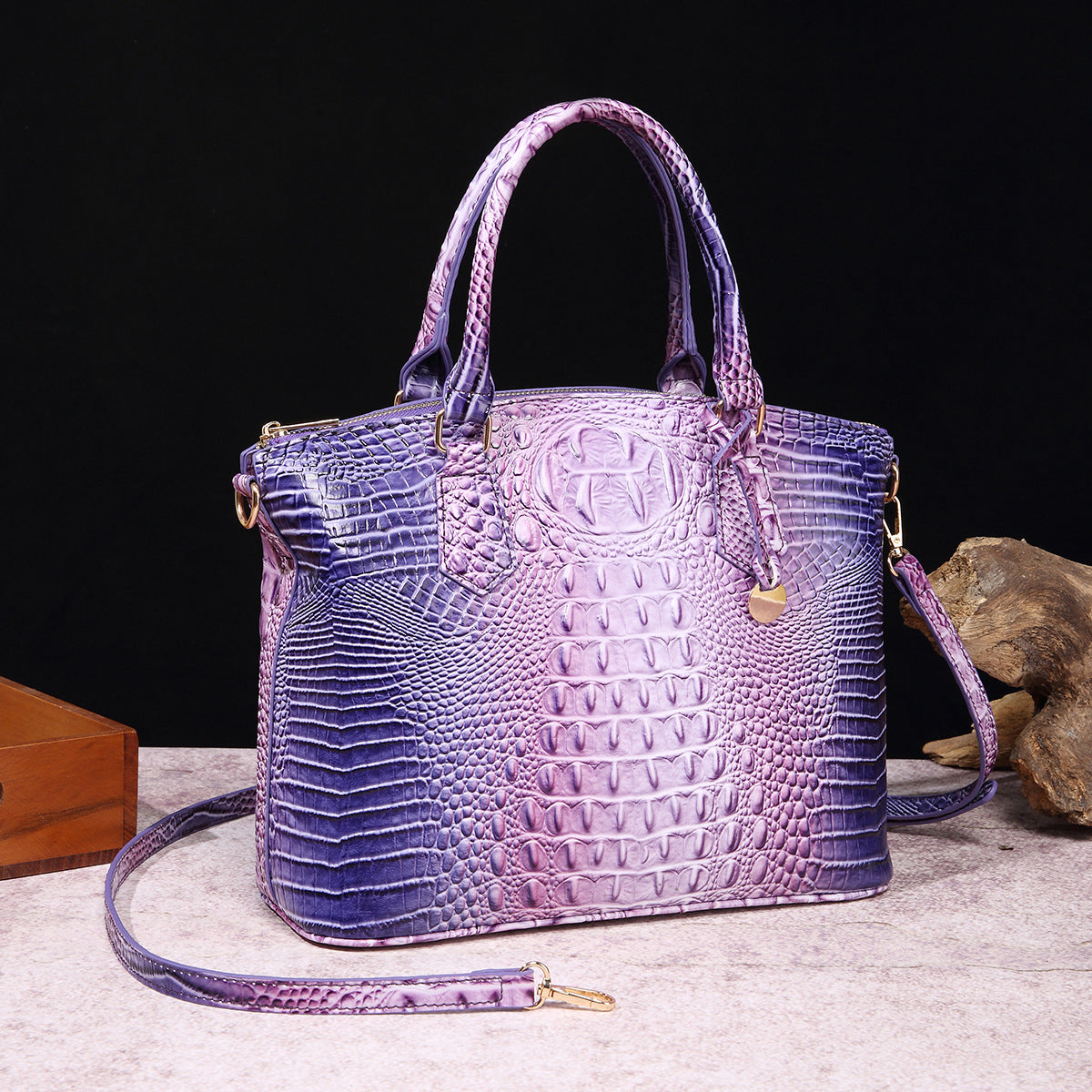 Modern Portable Crossbody Retro Women's Handbag - PG 657 Colorful Purple - Shoulder Bags - Carvan Mart