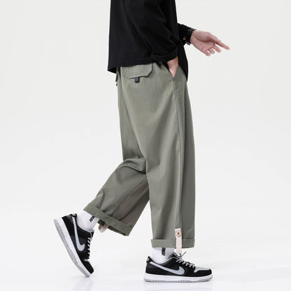 Solid Color Versatile Drape Trousers Hip Hop Loose - Carvan Mart Ltd