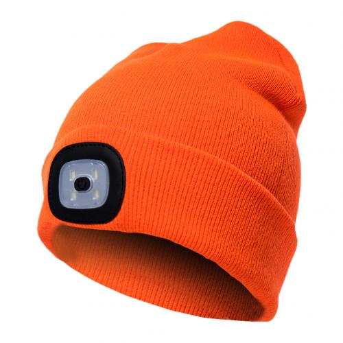 LED Knit Hat Button Cell Type Knitted Hat With Light Glowing - Carvan Mart