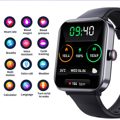 F57Pro Smart Watch Bluetooth Calling Health Monitoring - Carvan Mart