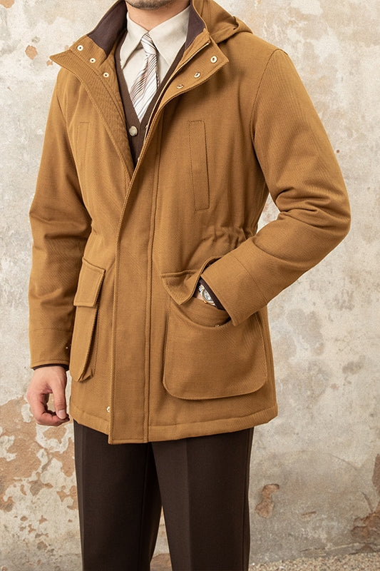 Men's Slim Hooded Casual Jacket - - Men's Jackets & Coats - Carvan Mart