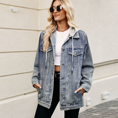 Versatile Classic Retro Classic Loose Denim Jacket - Carvan Mart