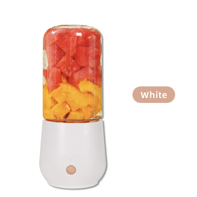 Kitchen Blender Cup Personal Blender Mini Fruit Juicer Mixer Portable Electric Juicer For Smoothie Fruit Juice Milk Shake - White USB - Compact Blenders - Carvan Mart