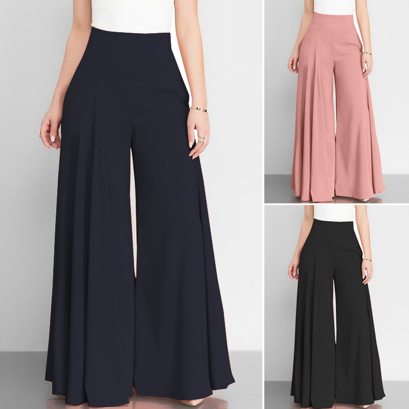 Elegant Women's Wide-leg Thin Casual Palazzo Pants - - Pants & Capris - Carvan Mart