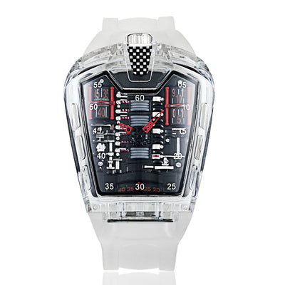 Cool Sports Brand Watches Luxury Men Watches Waterproof Japan - Transparent - Men's Watches - Carvan Mart