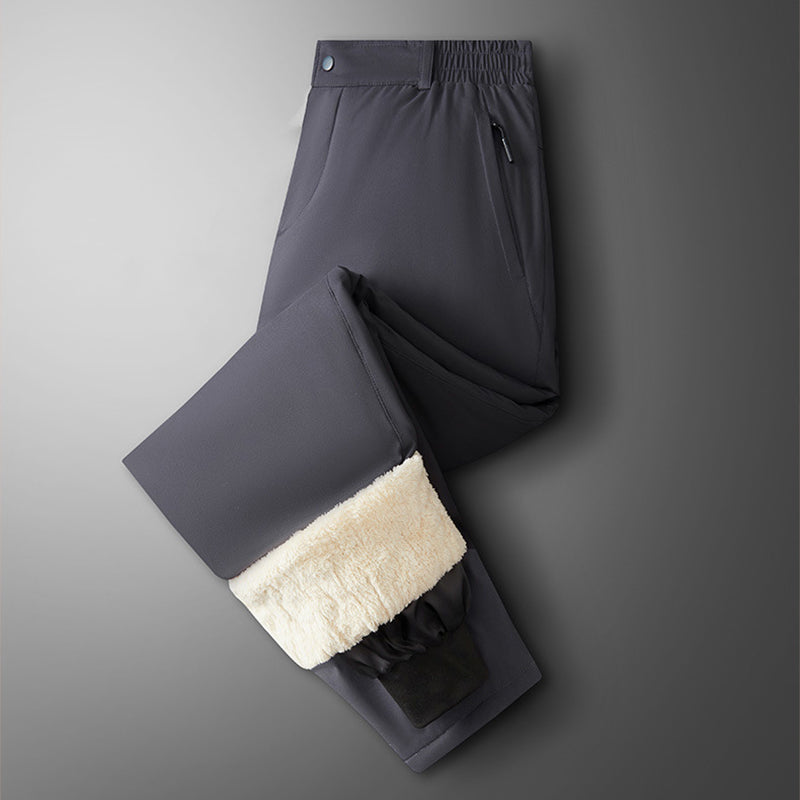 Warm Velvet Lamb Pants - Men's Thickened Casual Sports Trousers - Carvan Mart