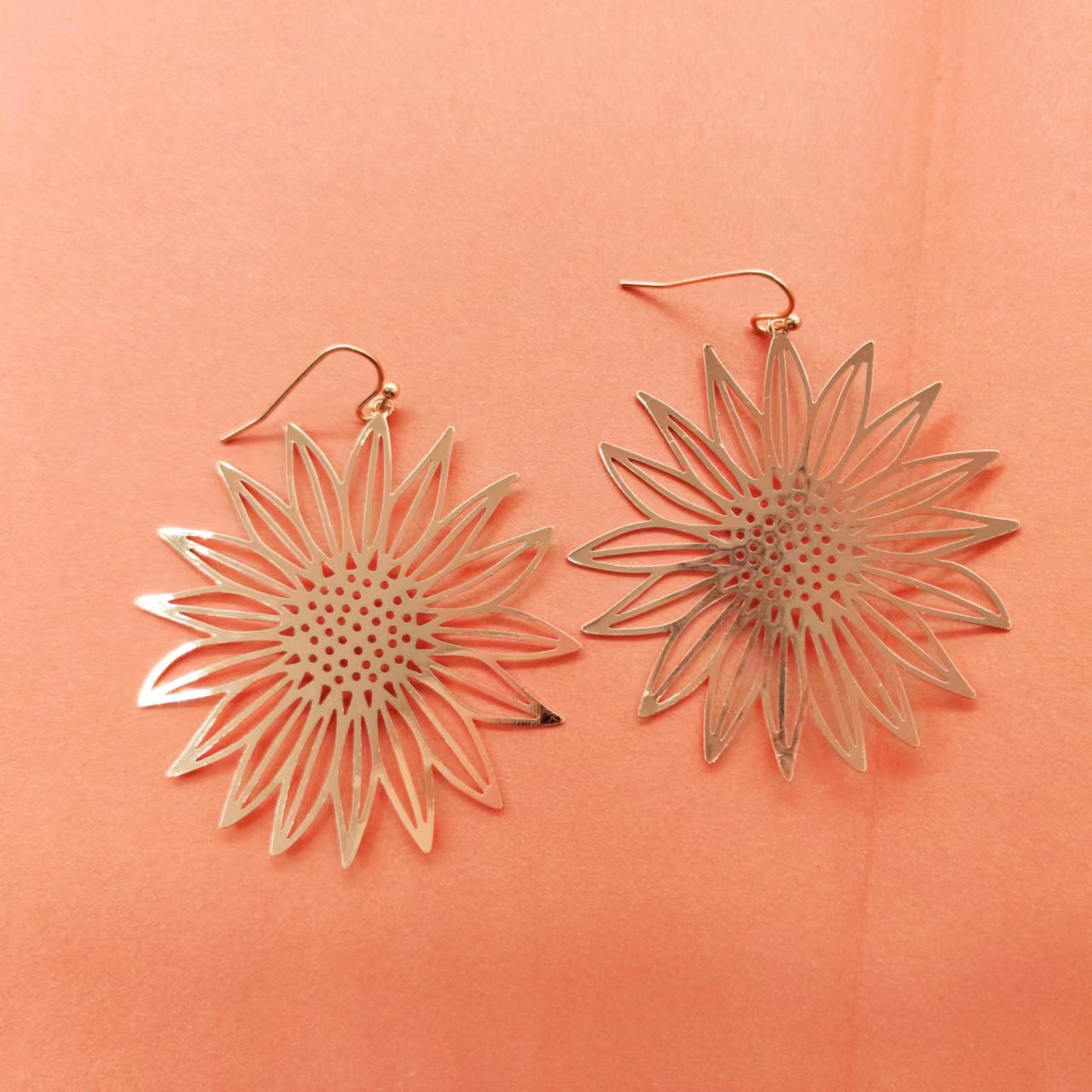 European And American SUNFLOWER Earrings Jewelry - Carvan Mart