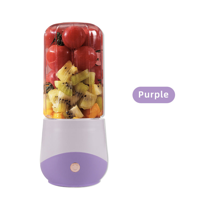 Kitchen Blender Cup Personal Blender Mini Fruit Juicer Mixer Portable Electric Juicer For Smoothie Fruit Juice Milk Shake - Purple USB - Compact Blenders - Carvan Mart