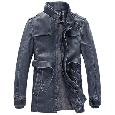 Duolino Classic Leather Jacket - Carvan Mart