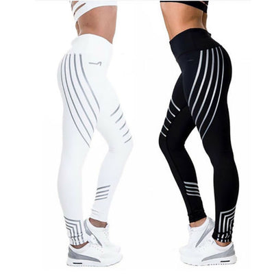 Women Workout Leggings Fitness Night Glowing Leggings - Carvan Mart