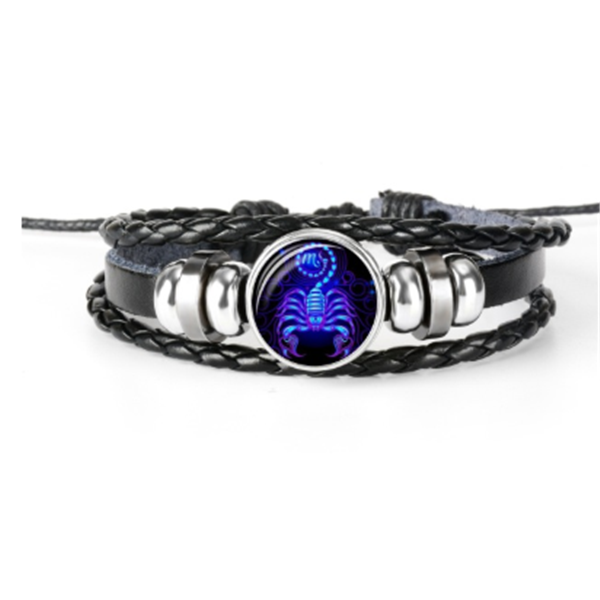 Zodiac Constellation Bracelet Braided Design Bracelet For Men Women Kids - Carvan Mart