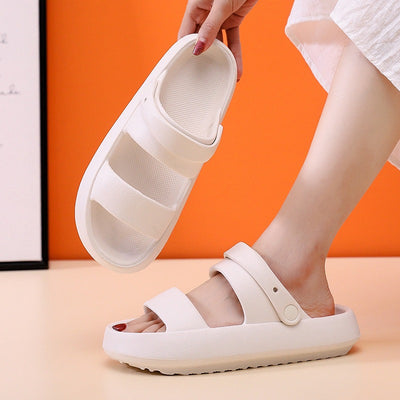 Adjustable Shoes For Women Men Sandals Thick Bottom Slippers Clog - Carvan Mart
