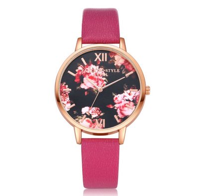 High Quality Fashion Leather Strap Rose Gold Women Watch Casual Love Heart Quartz Wrist Watch Women Dress Ladies Luxury Watches - Carvan Mart