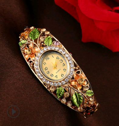 Bracelet Watch Popular Models High-grade Diamond National Wind  Painting Accessories Female - Carvan Mart