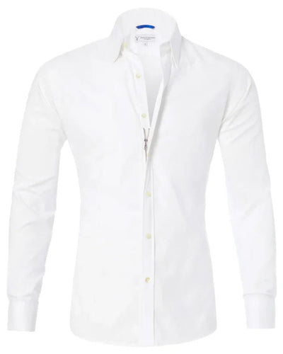 Men's Shirt Zipper Shirt Hidden Fake Button Shirt - Carvan Mart