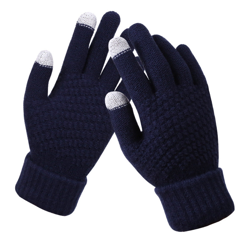 Couple knitted gloves touch screen gloves - Supernatant - Women Gloves & Mittens - Carvan Mart