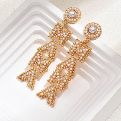 Rice Pearl MAMA Earrings For Mother's Day - - Gift - Carvan Mart