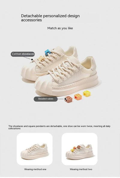 Shell Toe Breathable Versatile Casual Sneakers - Camouflage Lace-Up Shoes for Men and Women - - Women's Shoes - Carvan Mart