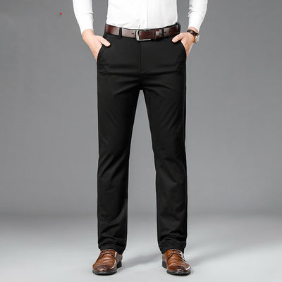Men's Slim Fit Dress Pants - Business Casual Trousers for Office Wear - Carvan Mart