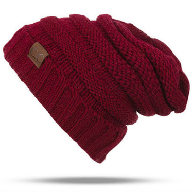 CC Beanies Winter Hats - Red wine - Women's Hats & Caps - Carvan Mart