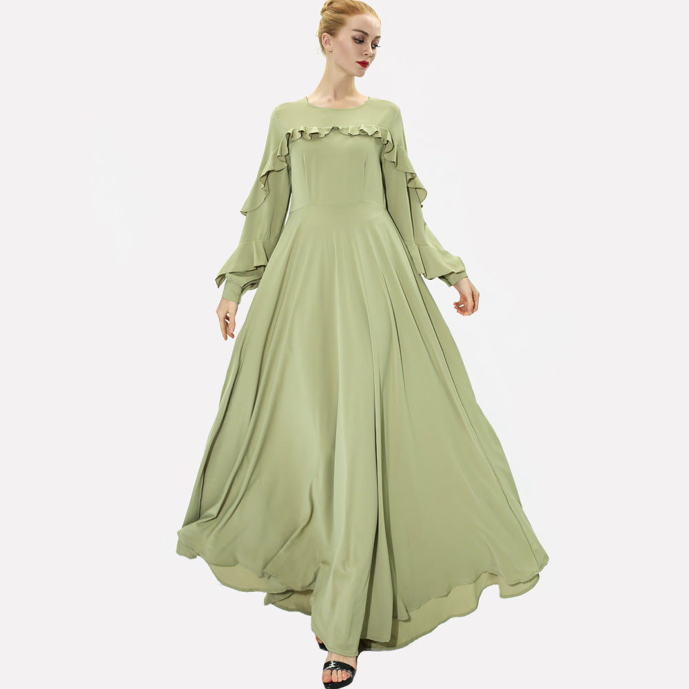 Fairy Long Skirt Muslim Women's Dress With Big Swing - Carvan Mart Ltd