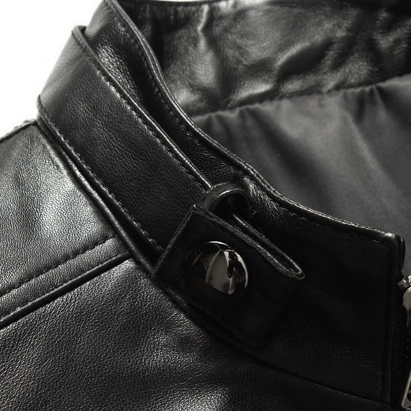 Men's leather leather jacket - Carvan Mart