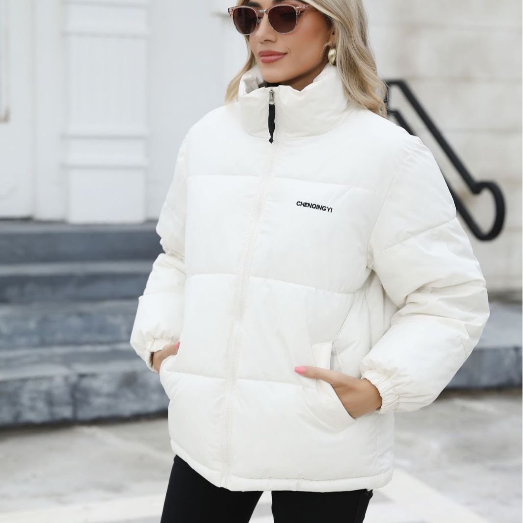 Stylish Winter Coats Women's Casual Windproof Down Cotton Coat Warm Thickened Jacket - Carvan Mart