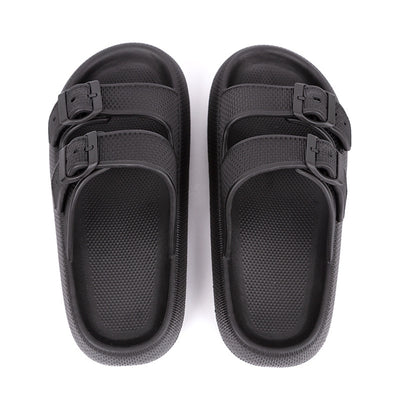 Platform Slippers Women's Summer Buckle Outdoor Wear Soft Bottom Sandals - - Women's Slippers - Carvan Mart