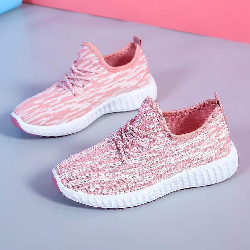 Fashionable Casual Coconut Soft Sole Running Shoes - Quick Drying Breathable Sports Shoes - Pink - Women's Shoes - Carvan Mart