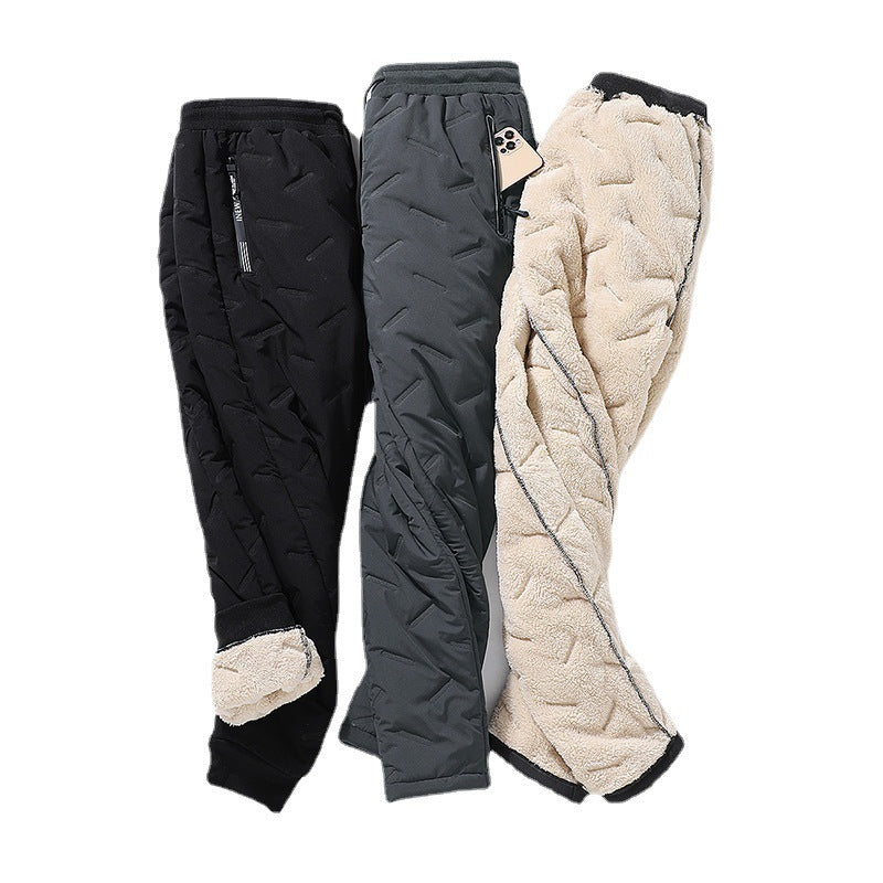 Men's Padded Cotton Trousers with Cashmere - Warm and Stylish Winter Pants - - Men's Pants - Carvan Mart