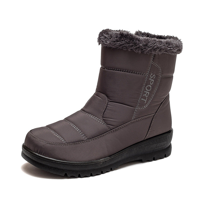 Women's Warm Snow Boots Winter Shoes Waterproof Ankle Boots - Carvan Mart