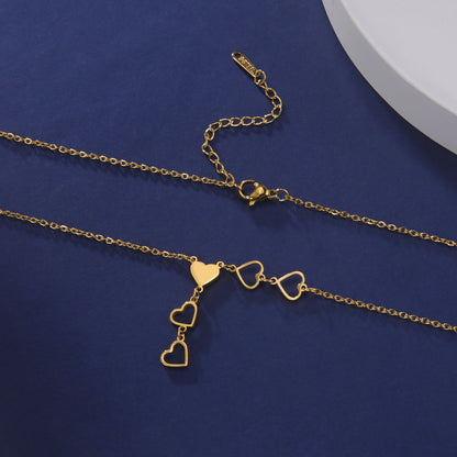 Fashion Love Pendant Stainless Steel Necklace