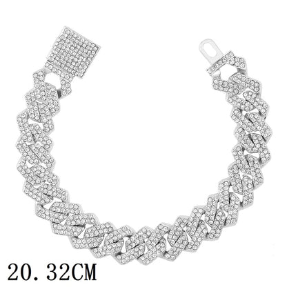 Luxury 12mm Iced Out Cuban Link Chain Bracelet - Carvan Mart Ltd