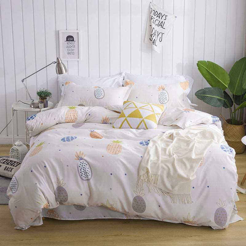 Aloe Cotton dormitory bed sheet - Pineapple - Bedding Sets - Carvan Mart