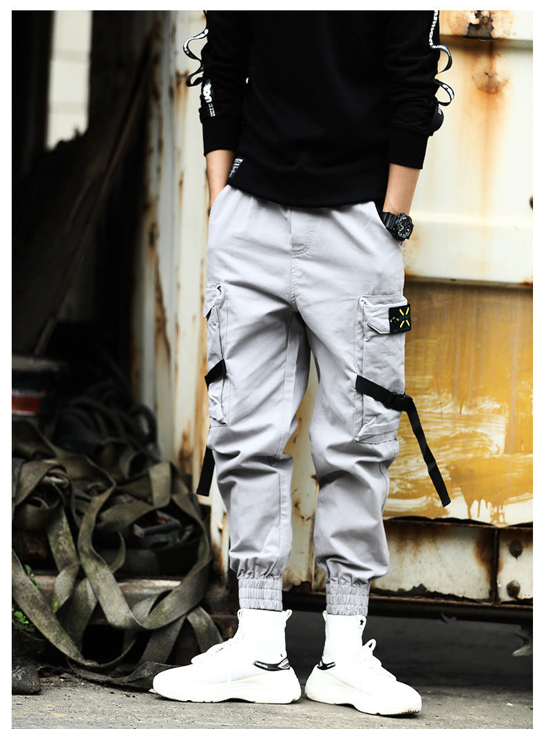 Casual Men's Cotton Linen Cargo Pants - Carvan Mart