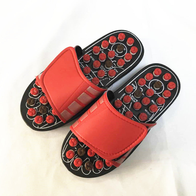 TCM Massage Slippers Acupoint Magnetic Spring Therapy for Men and Women - Red B style - Women's Slippers - Carvan Mart