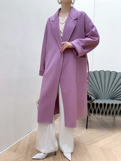 Reversible Cashmere Coat Women's Mid-length High-end Sense - Carvan Mart