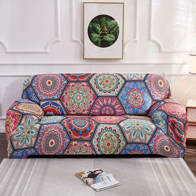 Bohemian style stretch all-inclusive sofa cover - Carvan Mart